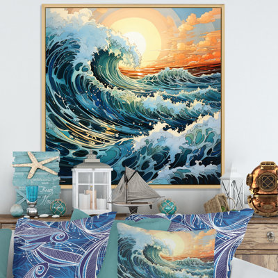 Coastal Waves Of Wonder V - Nautical & Beach Wall Art Prints