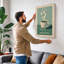Coffee Wave Retro - Wrapped Canvas-258864473-258864475
