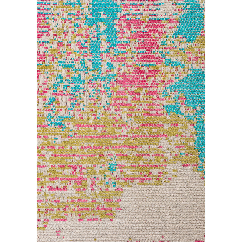 Peinture moderne en aérosol organique, Rectangle 6 pi 7 po x 8 pi 3 po