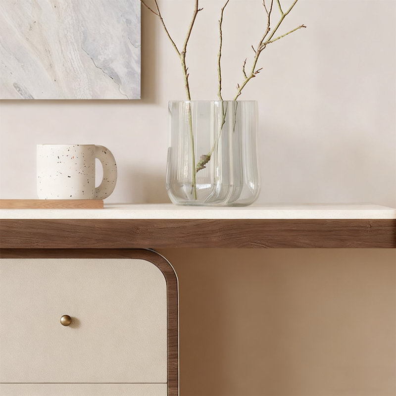 Console moderne et multifonctionnelle, H 33,46 po x l 62,99 po x P 13,78 po