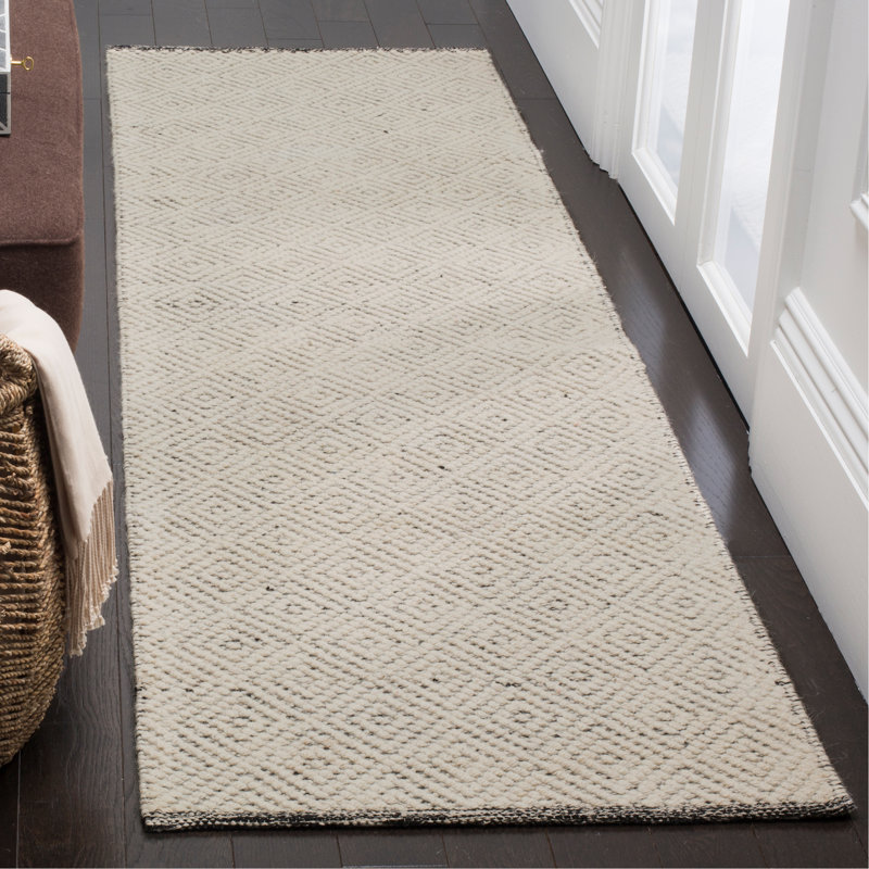 Zahid Hand Woven Geometric Rug, Runner 2'3" x 18'
