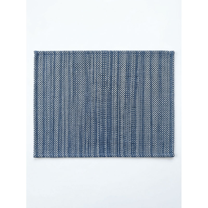 Napperon intérieur rayé bleu marine Seagrass, Blue