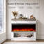 Rebrilliant White Electric Fireplace with 5000 BTU-1379518681