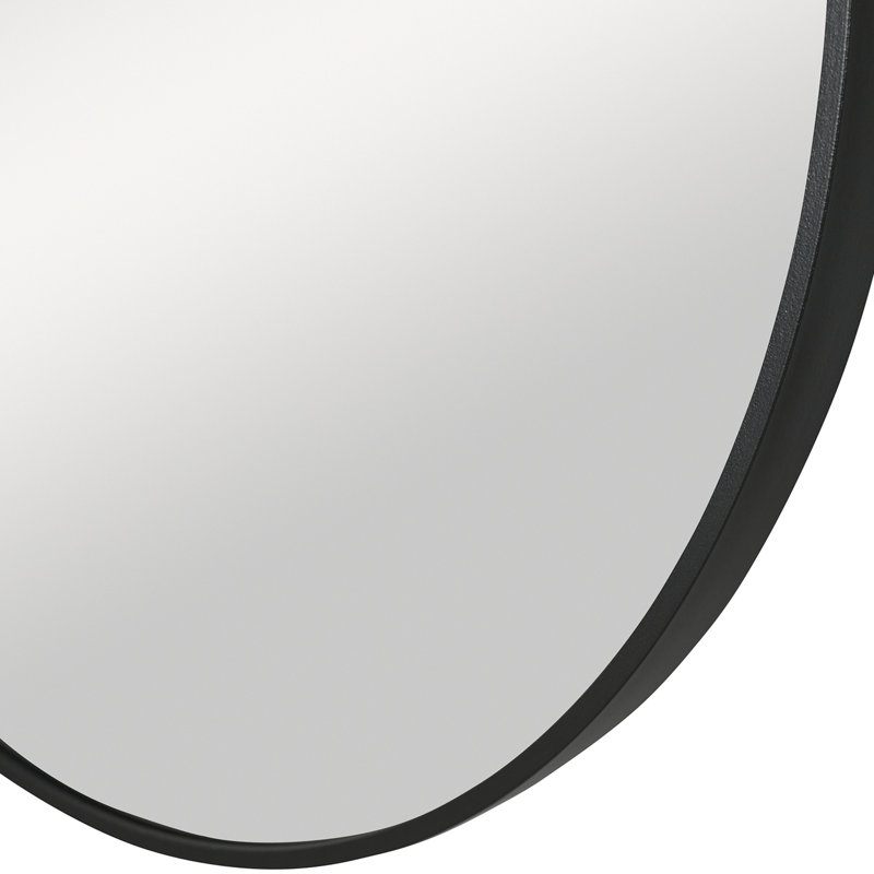 Miroir mural Avon, Noir, 34 po x 34 po