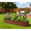 Pot de fleurs en métal avec bordure de sécurité-584160890