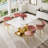 Rectangular Pedestal Dining Set with Modern Weaven Velvet Dininig Chair-821076817-821076816