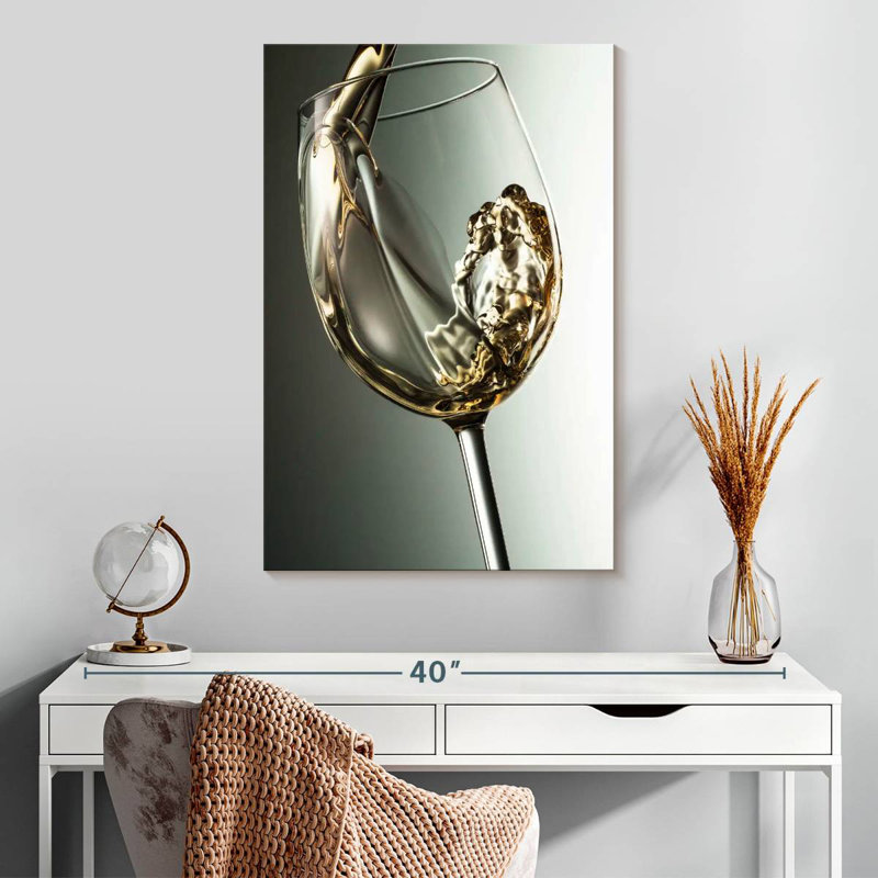 Yarlin Smooth White Wine, 30" H x 20" W