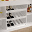 56.3" Wide Step Design Wine Rack With USB LED Light