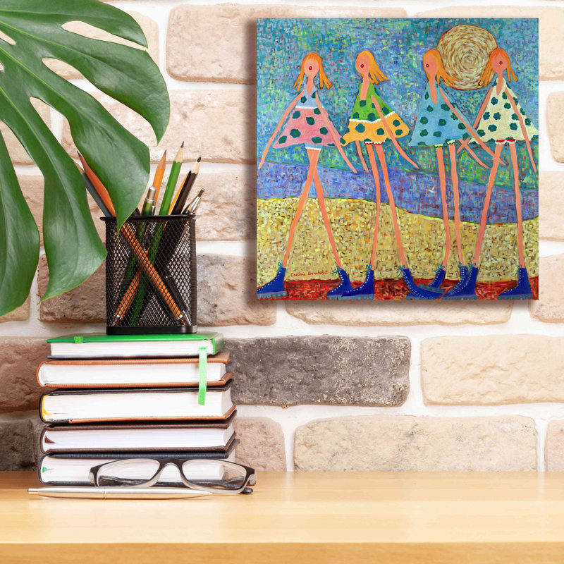 «On the Way» par Caroline Benchétrit, impression sur toile giclée sur toile, L 12 po x H 12 po