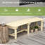 Banc de jardin Outsunny