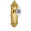 Grandeur Grande Victorian Plate Privacy with Burgundy Crystal Door Knob-1206911472-1203038206