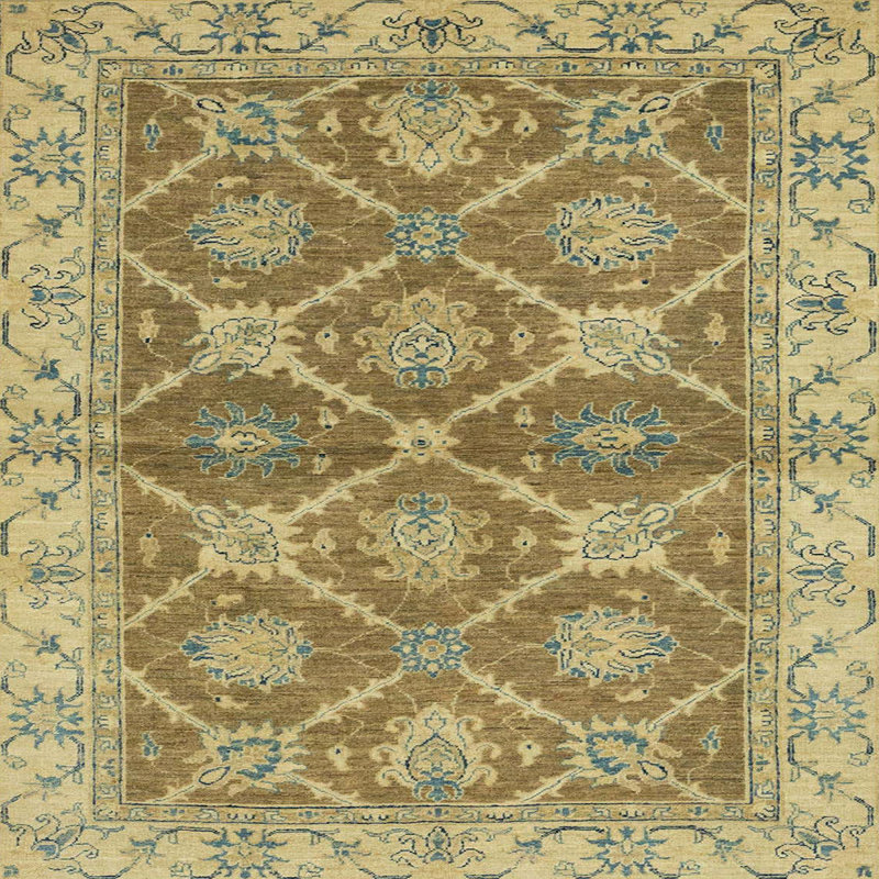 Abstract Indoor Rug, Square 5'
