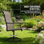 Ensemble de 2 chaises d'extérieur à haut dossier et chaises pivotantes-123954203
