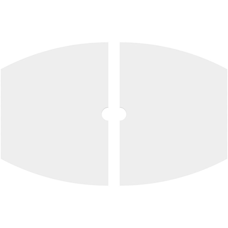 Médaillon de plafond contemporain en PVC de qualité architecturale Kailey, H 1 po x l 16 po x P 10,625 po