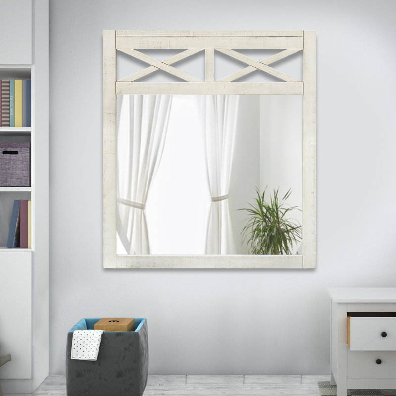 Beechum Solid Wood Rectangle Mirror