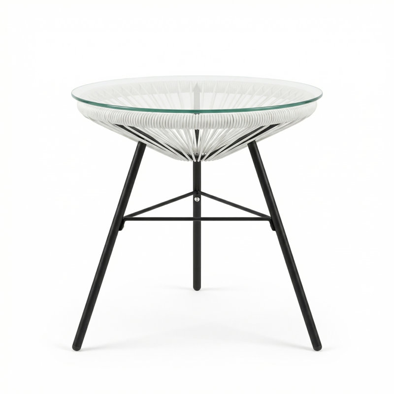 Table d'appoint en osier synthétique NUSA