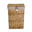 Wicker Laundry Basket with Lid and Cotton Liner-680873238-680873239