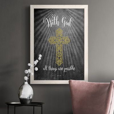 «Zandra with God», reproduction d'un seul cadre photo sur toile