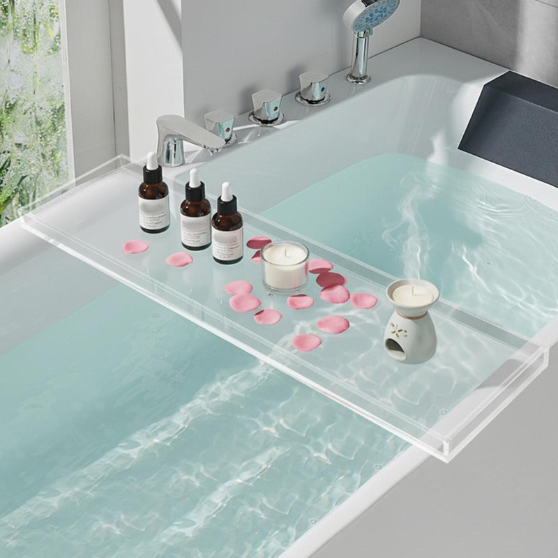 Acrylic Bath Caddy, Clear