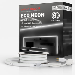 Luminaire néon 120V Shine Decor blanc froid 6000K