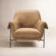 CC Metal Frame Leather Club Chair-123293298