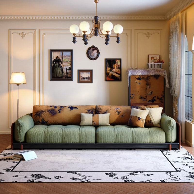 French Fabric Creative Four-seater Sofa