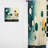Timpano Colorful Mid Century Minimalist Oasis I - Modern Velvet Curtain - Room Darkening - 1 Panel-1370413571