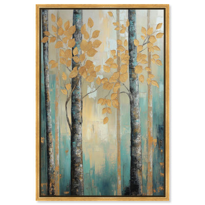 Golden Growth III Canvas Calm Abstracts by Art Remedy