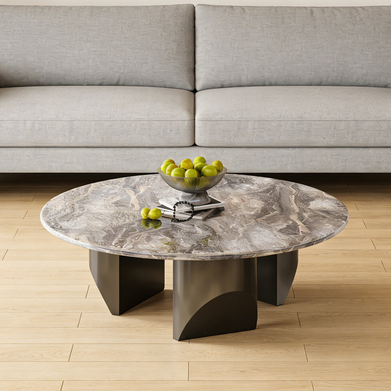 Simoneau, H 15,7 po x L 47,2 po x l 47,2 po, Beige/gris