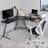 L Shaped Gaming Home Office Desk-1946090256