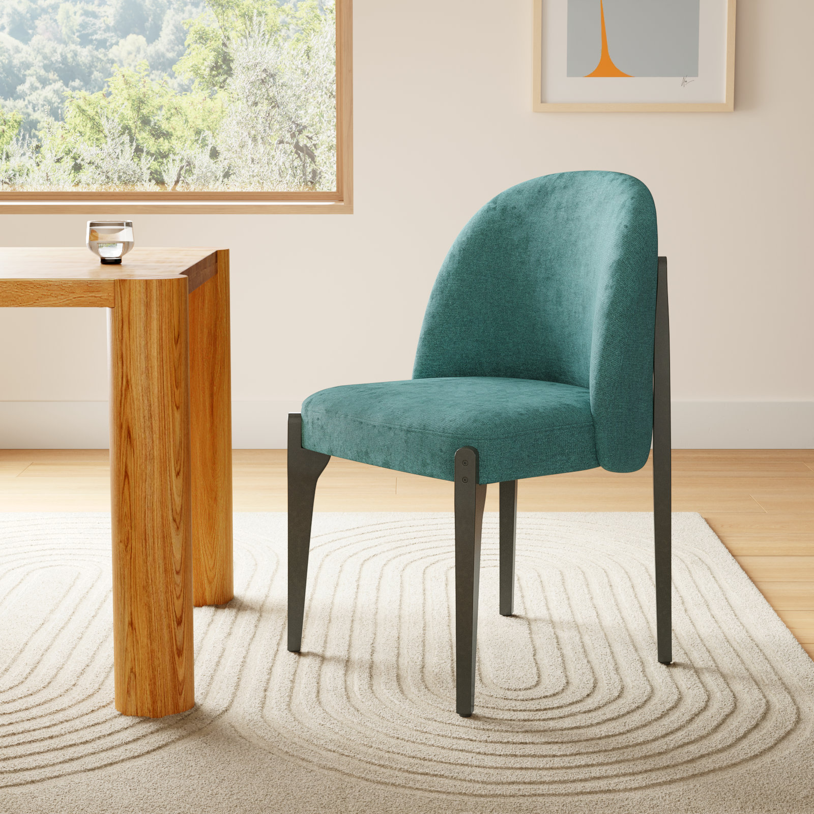 Pietta Dining Chair, Teal