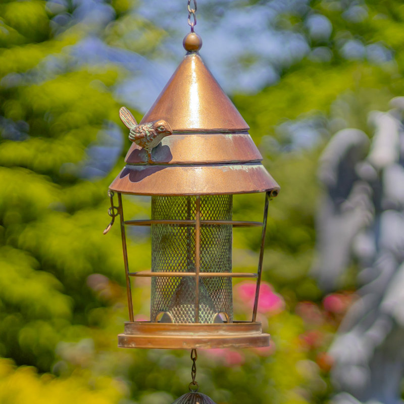 Mangeoire d'oiseaux en forme de lanterne suspendue