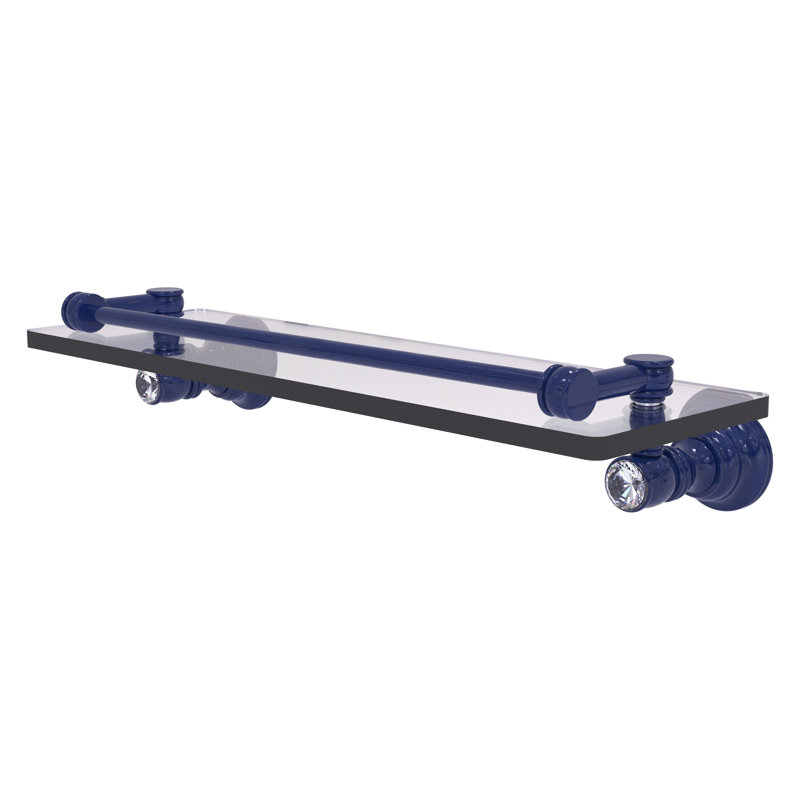 Tablette flottante Carolina, H 3,3 po x l 16 po x P 5,54 po, Bleu méditerranéen
