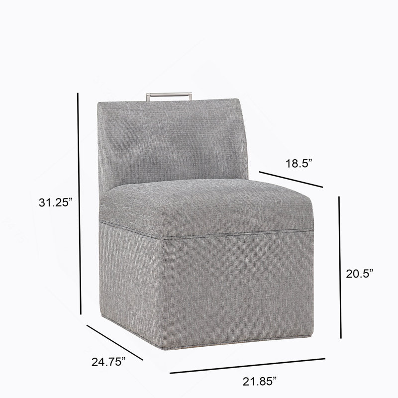 Chaise d'appoint capitonnée polyvalente avec garniture cloutée exquise pour divers environnements