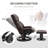 Massage Recliner Chair With Ottoman, 360° Swivel Recliner And Footstool, 10 Point Vibration, PU Leather Reclining Chair With Side Pocket And Remote Control (Chair)-2097269302
