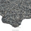Carreau de mosaïque de marbre et de plancher onyx fumé 12 po x 12 po Marvella