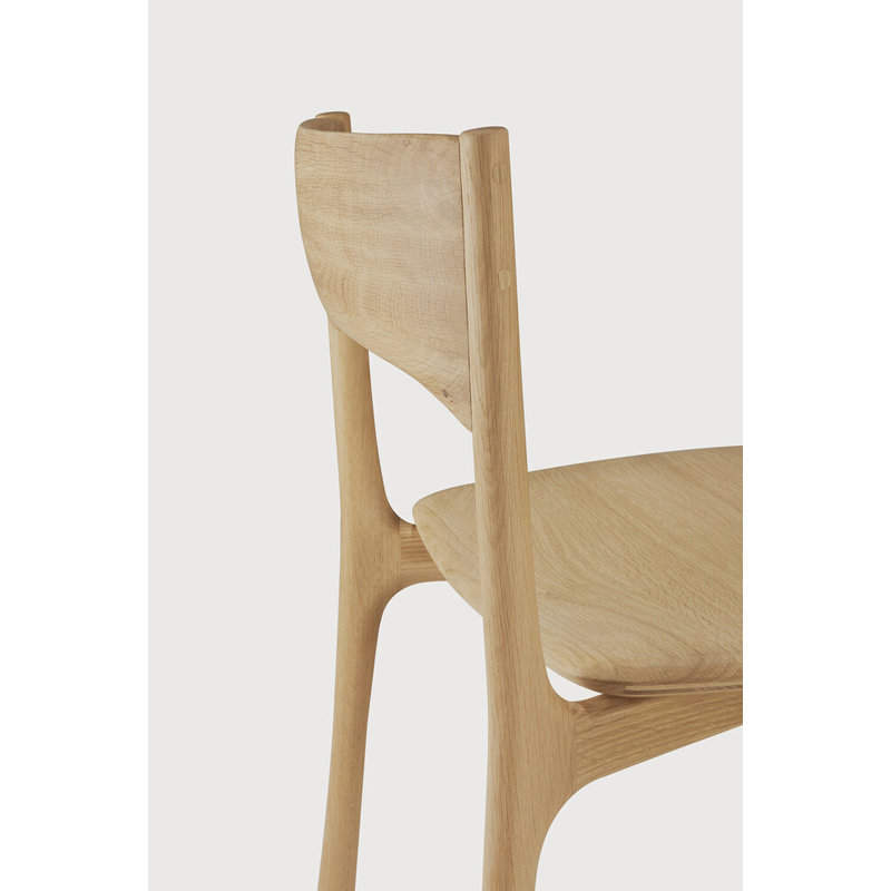 PI dining chair - oak 48/53/79, Varnished Oak