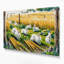 «Farm Rabbits», art mural sur toile brune-1252673556