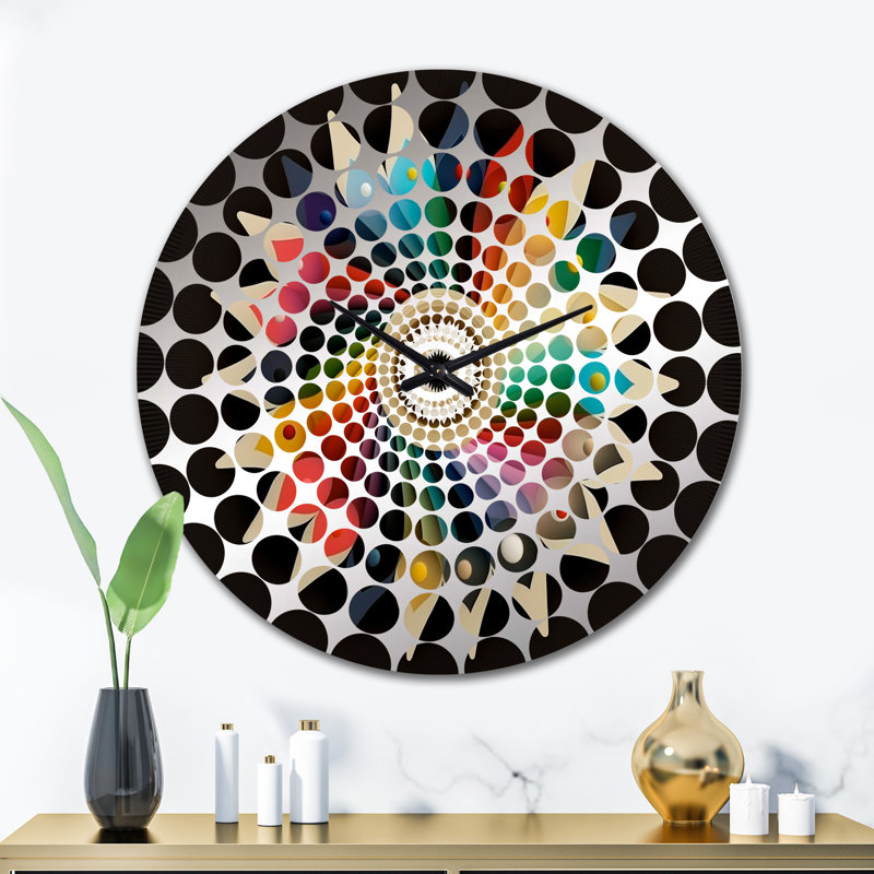 Hadee - Abstract Geometric Wall Clock, Large
