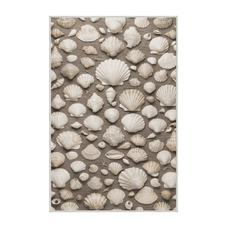  Tapis bord de mer lavable, Rectangulaire 8 pi x 10 pi