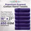 Ensemble de serviettes à main 100% coton de qualité supérieure 16 po x 27 po-74893170