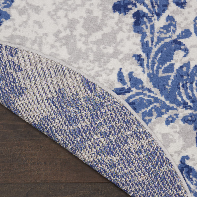 Godliman Floral Indoor Rug, Round 5'