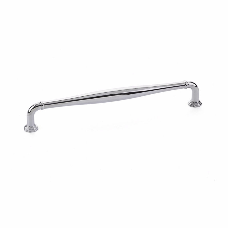 Emtek Blythe Cabinet Pull 6" cc, Polished Chrome, 8"
