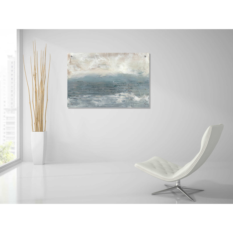 " Pale Blue I " by Lila Bramma, 24" H x 36" W x 0.2" D