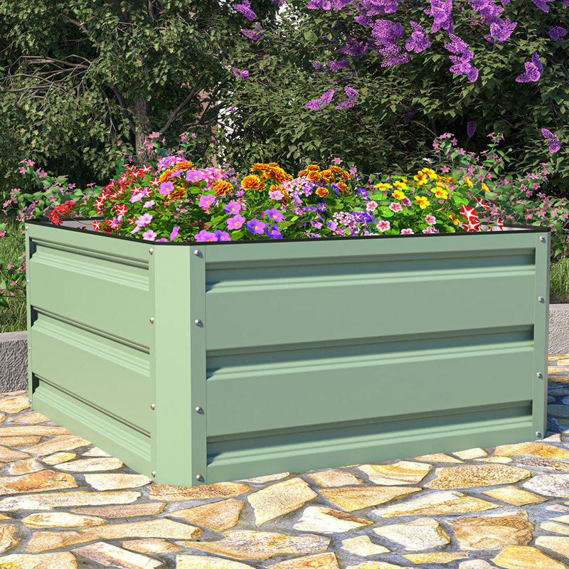 Hub Metal Raised Garden Bed, 59cm H x 35cm W x 90cm D, 2