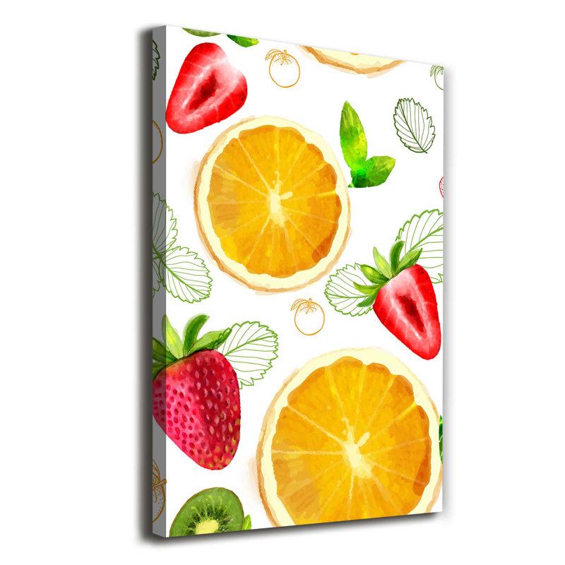 Fruits - Wrapped Canvas Print