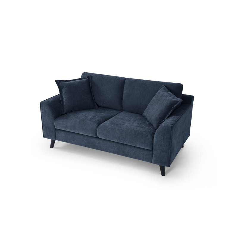 3 Seater Sofa, Navy, 2