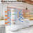 Commercial Refrigerator Display, 215L/7.6 Cu. Ft Display Refrigerator Pastry, Countertop/Floor Refrigerator, Double-Layered Glass Display Refrigerator with Wheels, Led Lights, Auto Defrost