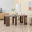 Table de salle à manger pliable et extensible pouvant accueillir jusqu'à 6 personnes