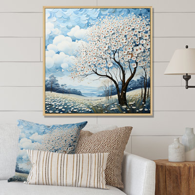 Dogwood Field Pointillism Collage I - impression